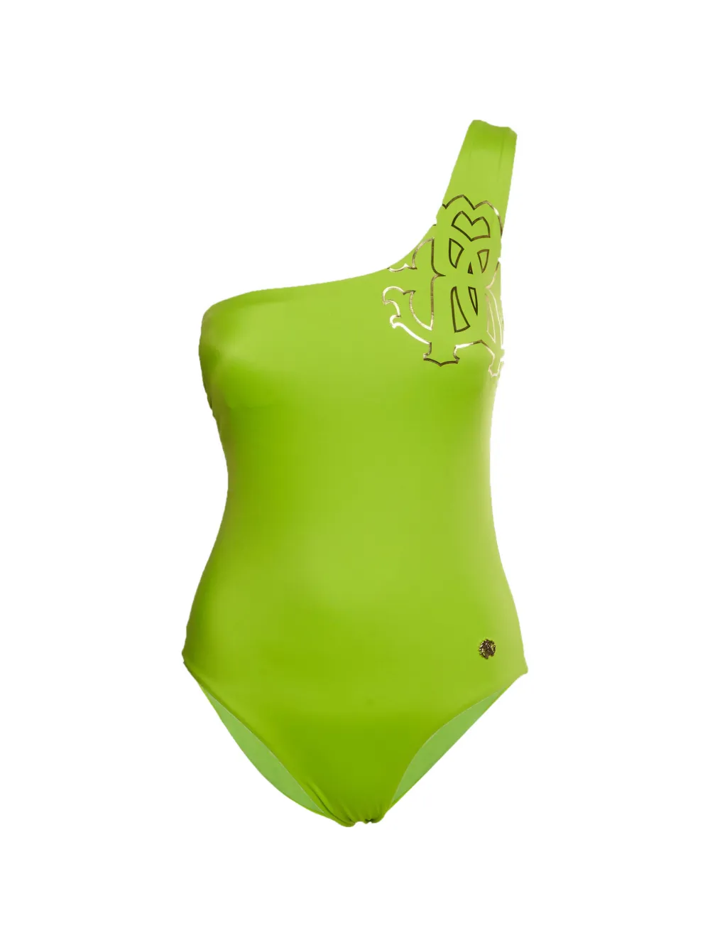 Roberto Cavalli Vintage maillot de bain monogrammé à une épaule - Vert Roberto Cavalli Vintage maillot de bain monogrammé à une épaule - Vert