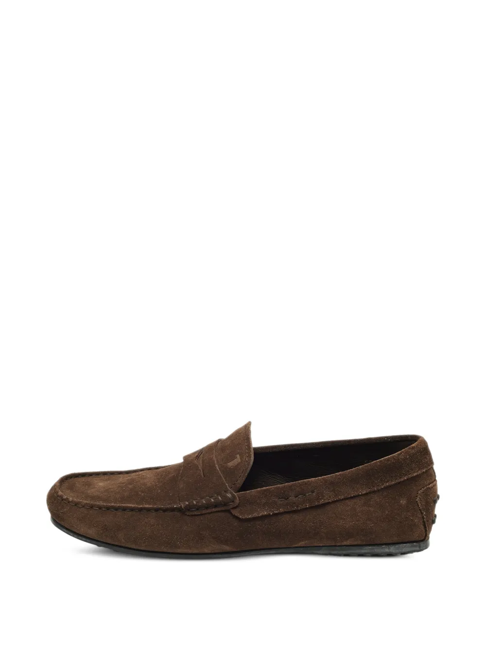 Tod's Vintage Gommino suede penny loafers - Braun