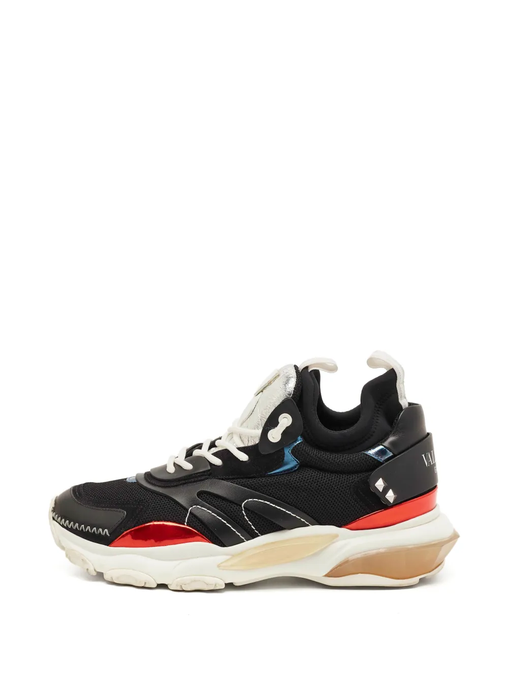 Valentino Garavani Pre-Owned Bounce lace-up sneakers - Nero