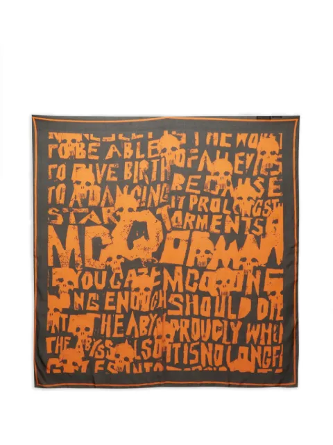 Alexander McQueen Pre-Owned pañuelo de seda estampado