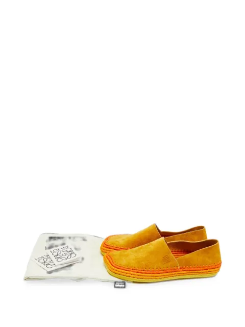 Loewe Pre-Owned x Paula's Ibiza Shigra suede flat espadrilles