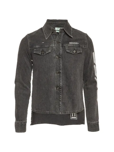 Off-White Pre-Owned graphic-print denim jacket