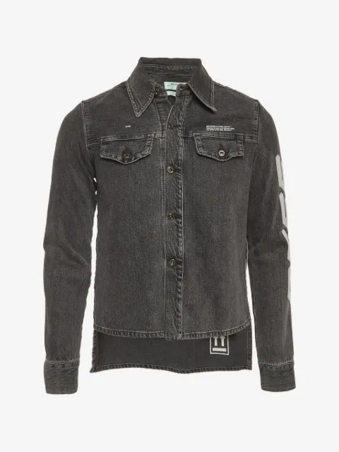 Off-White Pre-Owned graphic-print denim jacket