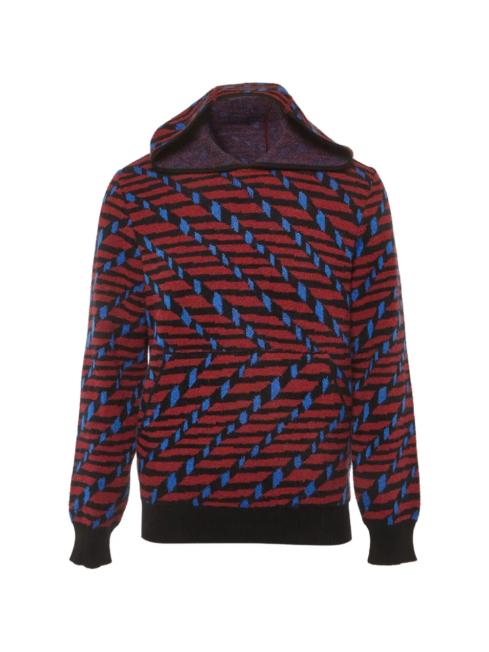 Missoni Pre-Owned jacquard knit hoodie - Rosso