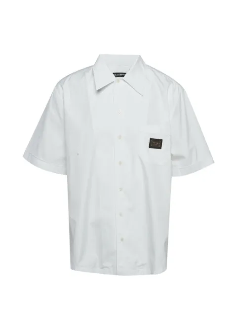 Dolce & Gabbana Pre-Owned camisa manga corta con parche del logo