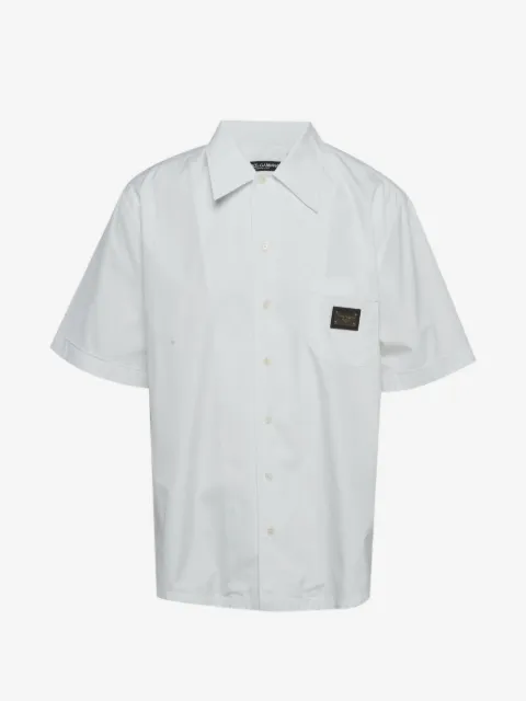 Dolce & Gabbana Pre-Owned logo-patch short-sleeve shirt