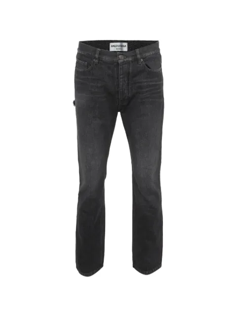 Balenciaga Pre-Owned distressed straight-leg jeans