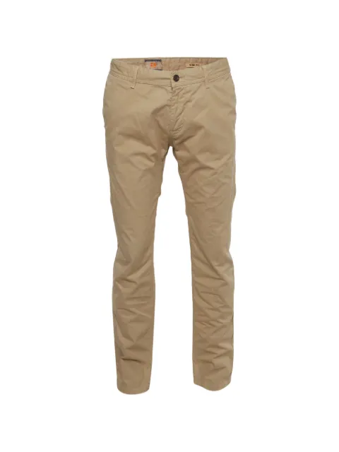 BOSS slim-fit cotton chino trousers