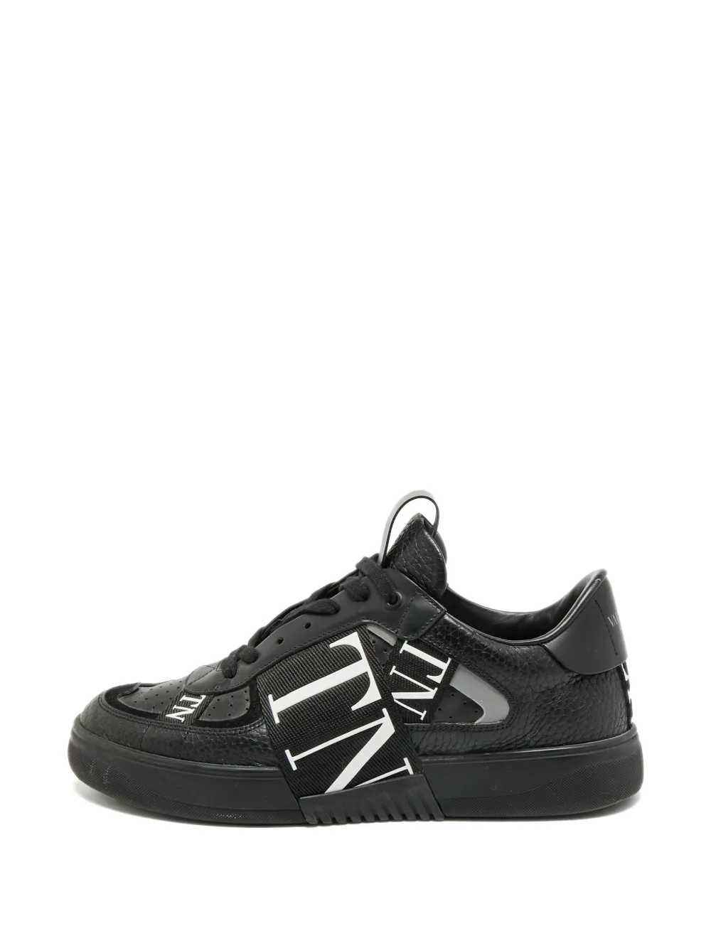 Valentino Garavani Pre-Owned VL7N lace-up leather sneakers - Nero