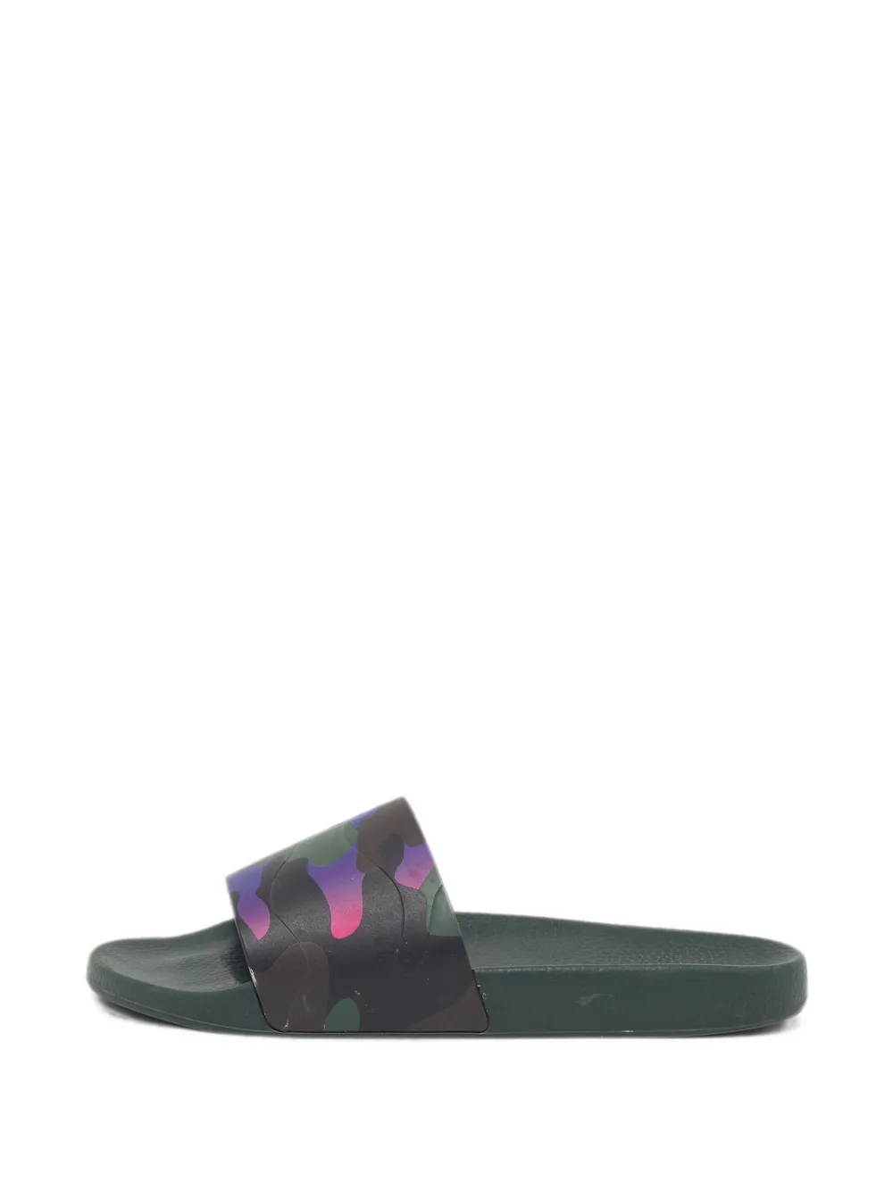 Valentino Garavani Pre-Owned camouflage-print slides - Verde