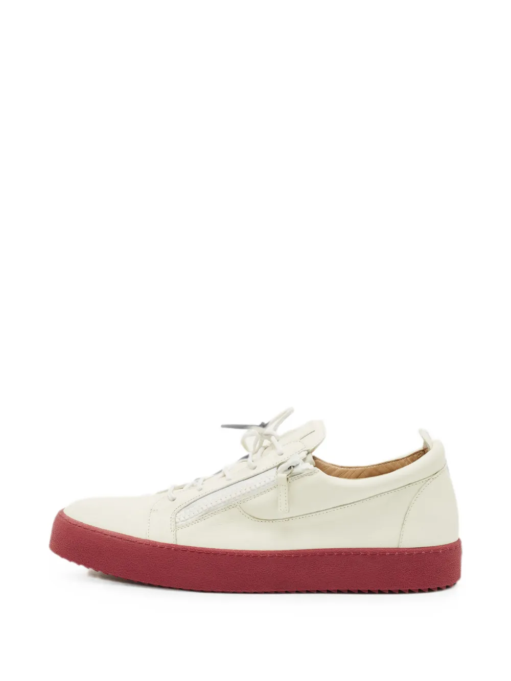 Giuseppe Zanotti Vintage Frankie low-top zip-detail leather sneakers - Weiß