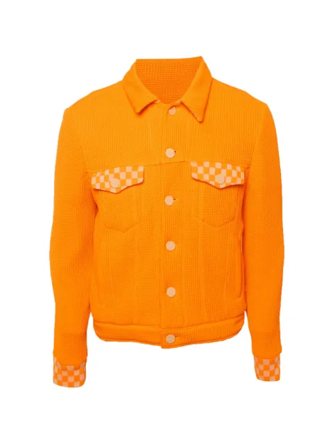 Louis Vuitton Pre-Owned rib knit trucker jacket