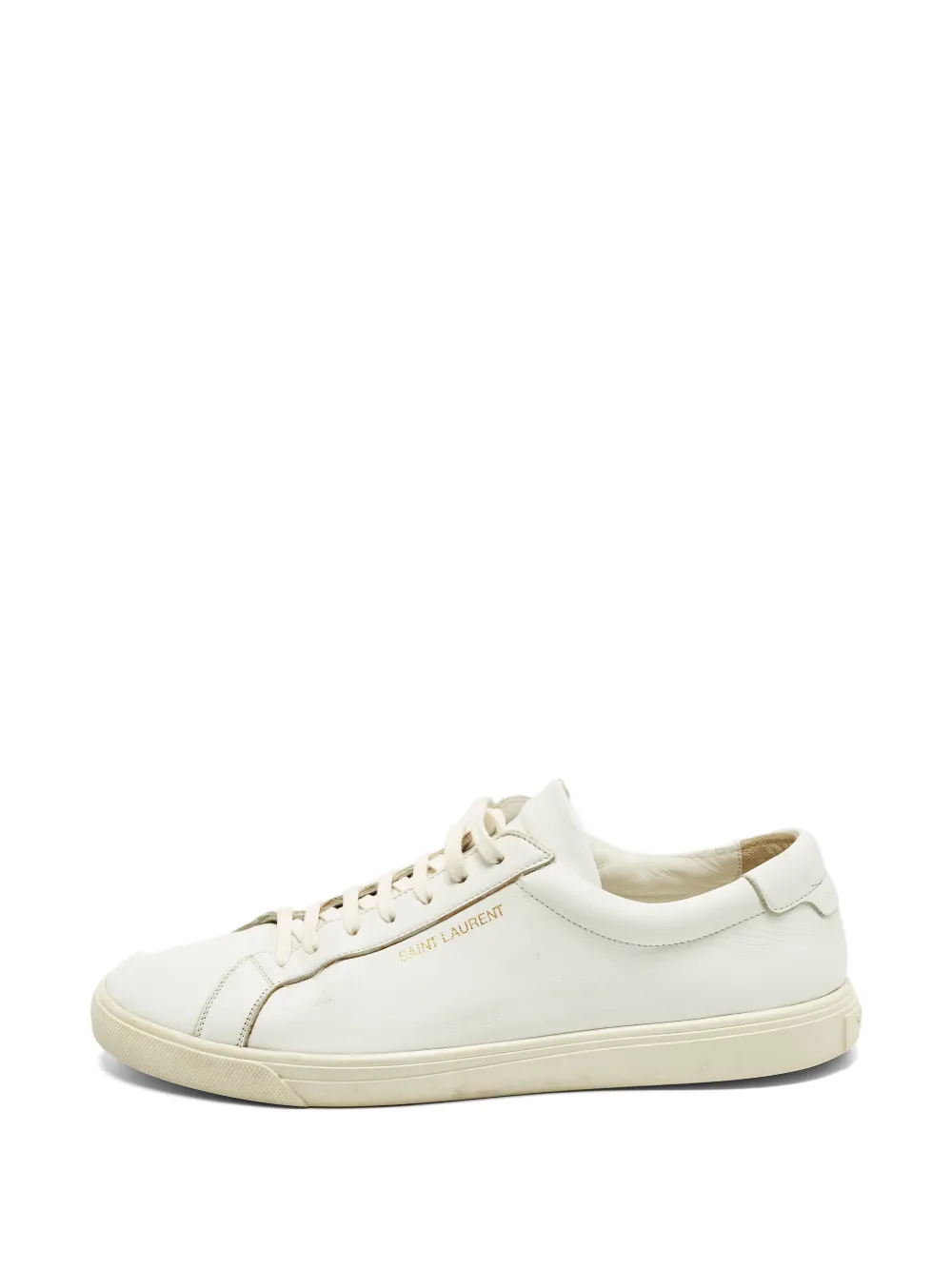 Saint Laurent Pre-Owned Andy lace-up sneakers - Weiß