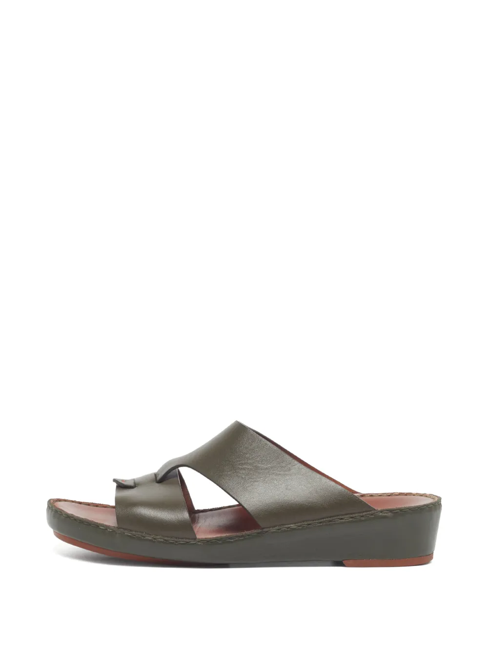 Loro Piana Pre-Owned New Buckle slide sandals - Grün