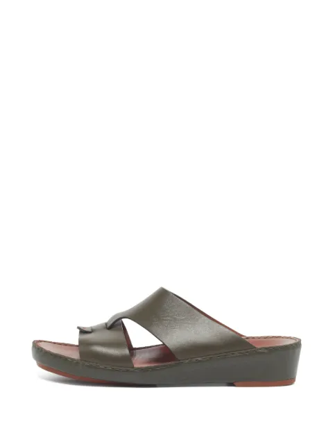 Loro Piana Pre-Owned New Buckle slide sandals
