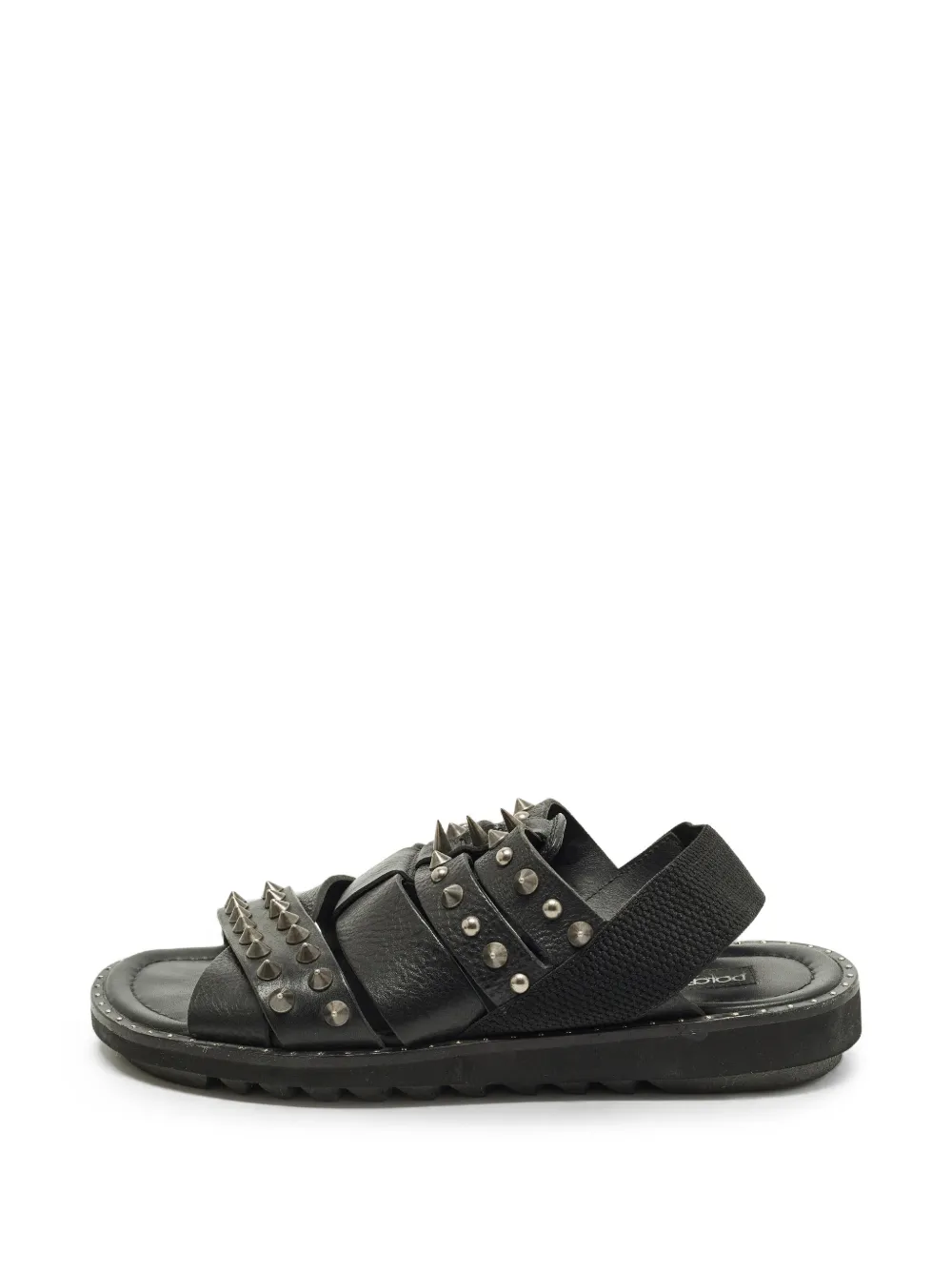 Dolce & Gabbana Pre-Owned spike cross-strap sandals - Nero