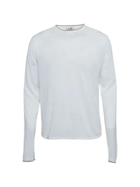 Hermès Pre-Owned long-sleeve knit cotton T-shirt