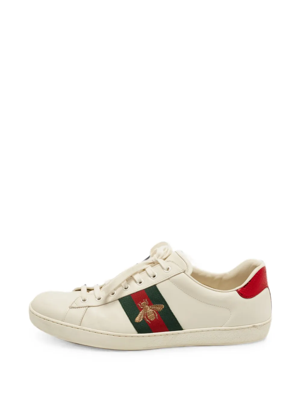Gucci Pre-Owned エース ビー スニーカー | ホワイト | Image 1