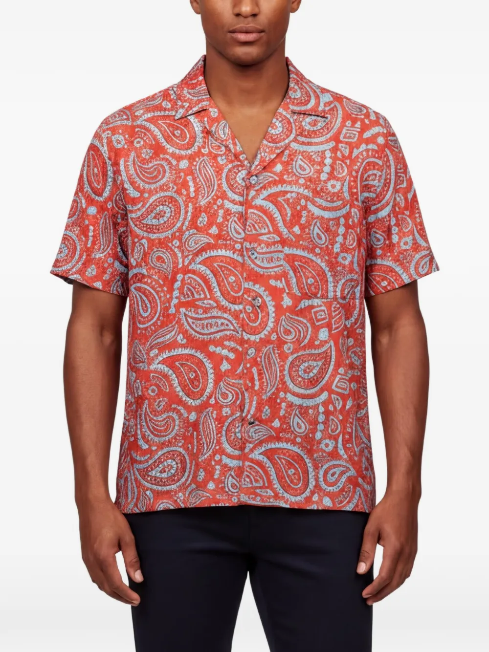 COUNTY OF MILAN paisley-print button-down shirt - Rosso