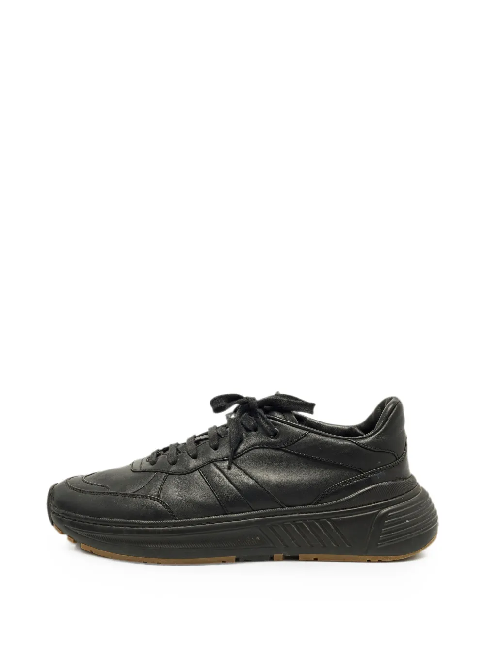 Bottega Veneta Pre-Owned Speedster lace-up leather sneakers - Nero