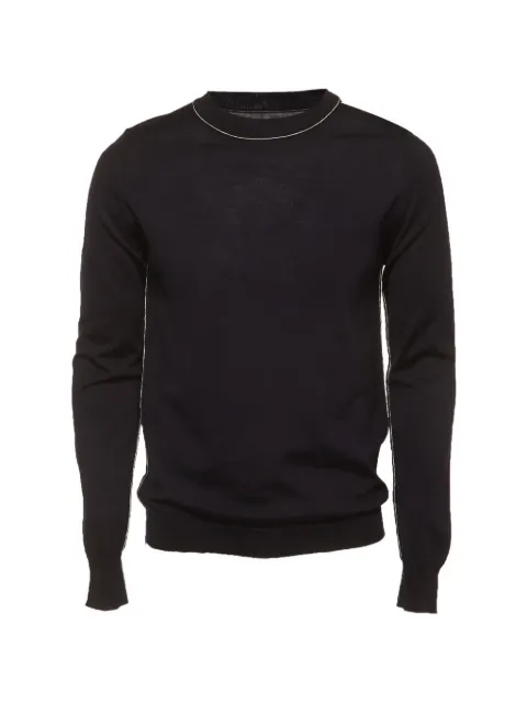 Maison Martin Margiela Pre-Owned Maglione con rifinitura a contrasto