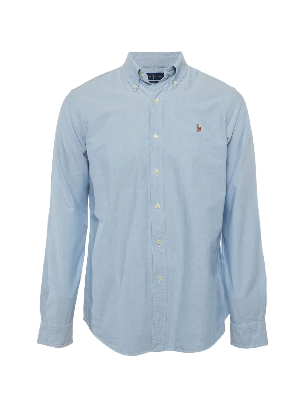 Ralph Lauren Vintage Classic logo-embroidered button-down cotton shirt - Blu