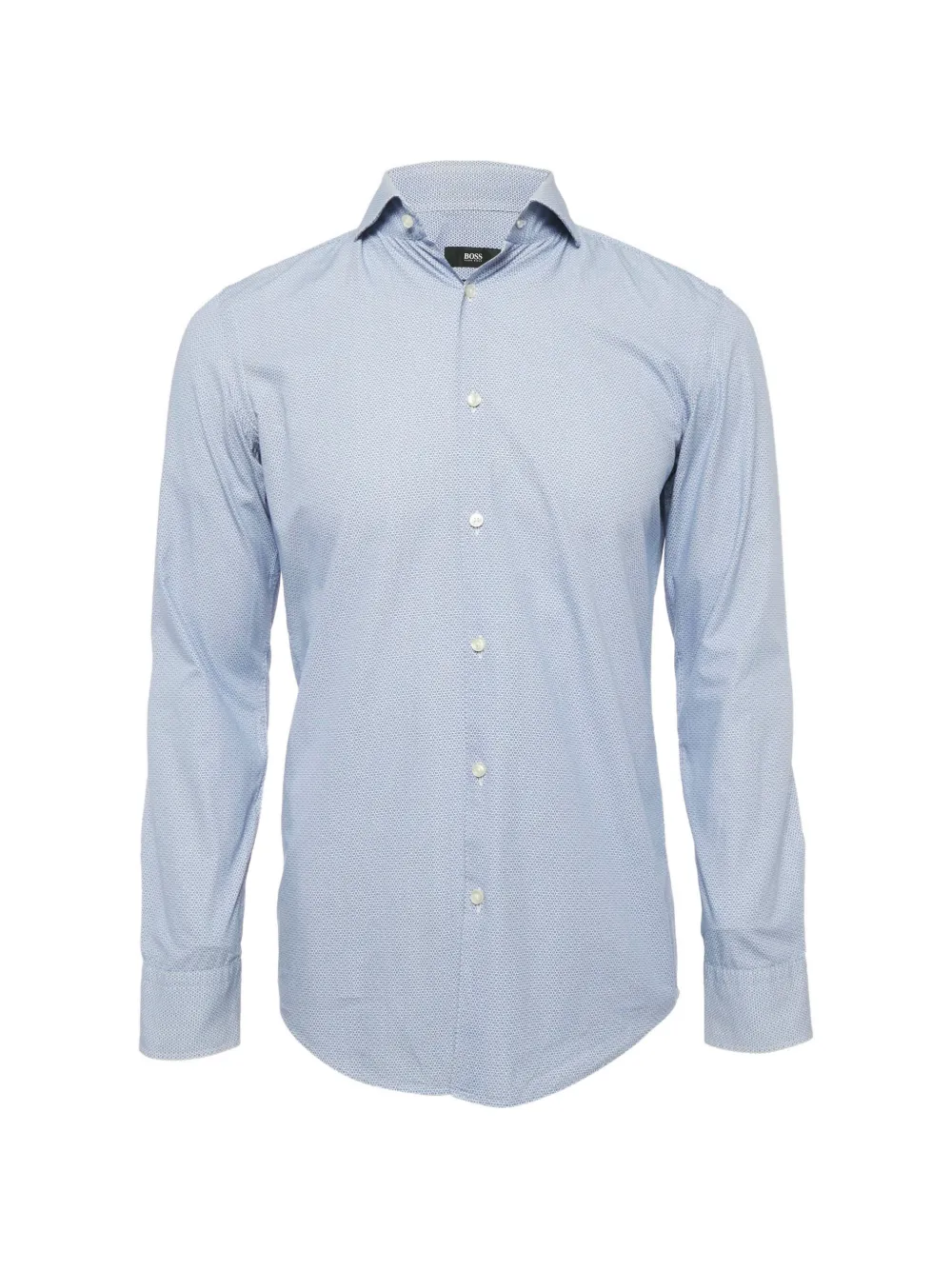 BOSS GREEN HUGO BOSS geometric-print slim-fit shirt - Blu
