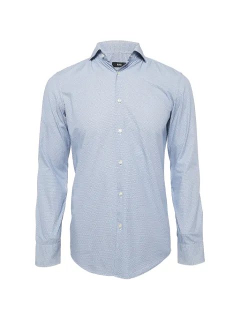 BOSS GREEN HUGO BOSS camisa slim con motivo geométrico