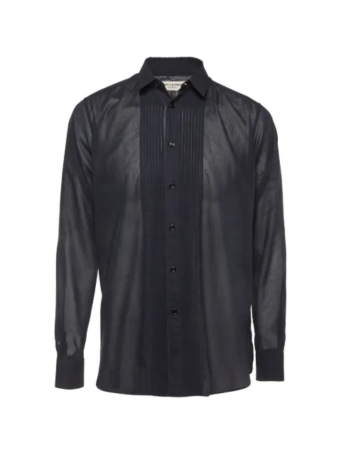 Saint Laurent Pre-Owned pintuck-detail shirt