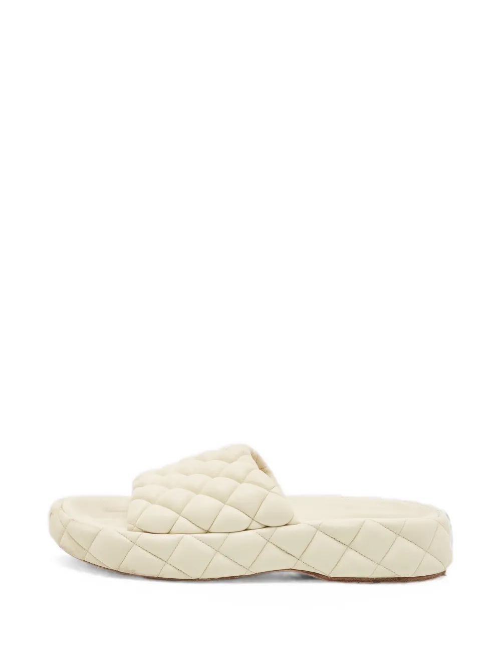 Bottega Veneta Pre-Owned quilted leather sandals - Toni neutri