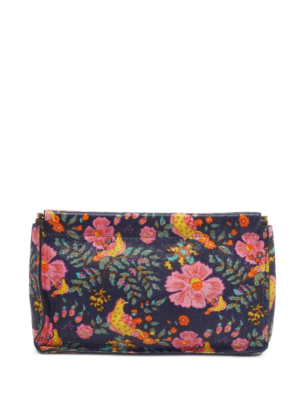 Jérôme Dreyfuss Clic Clac floral-print clutch bag - Blu