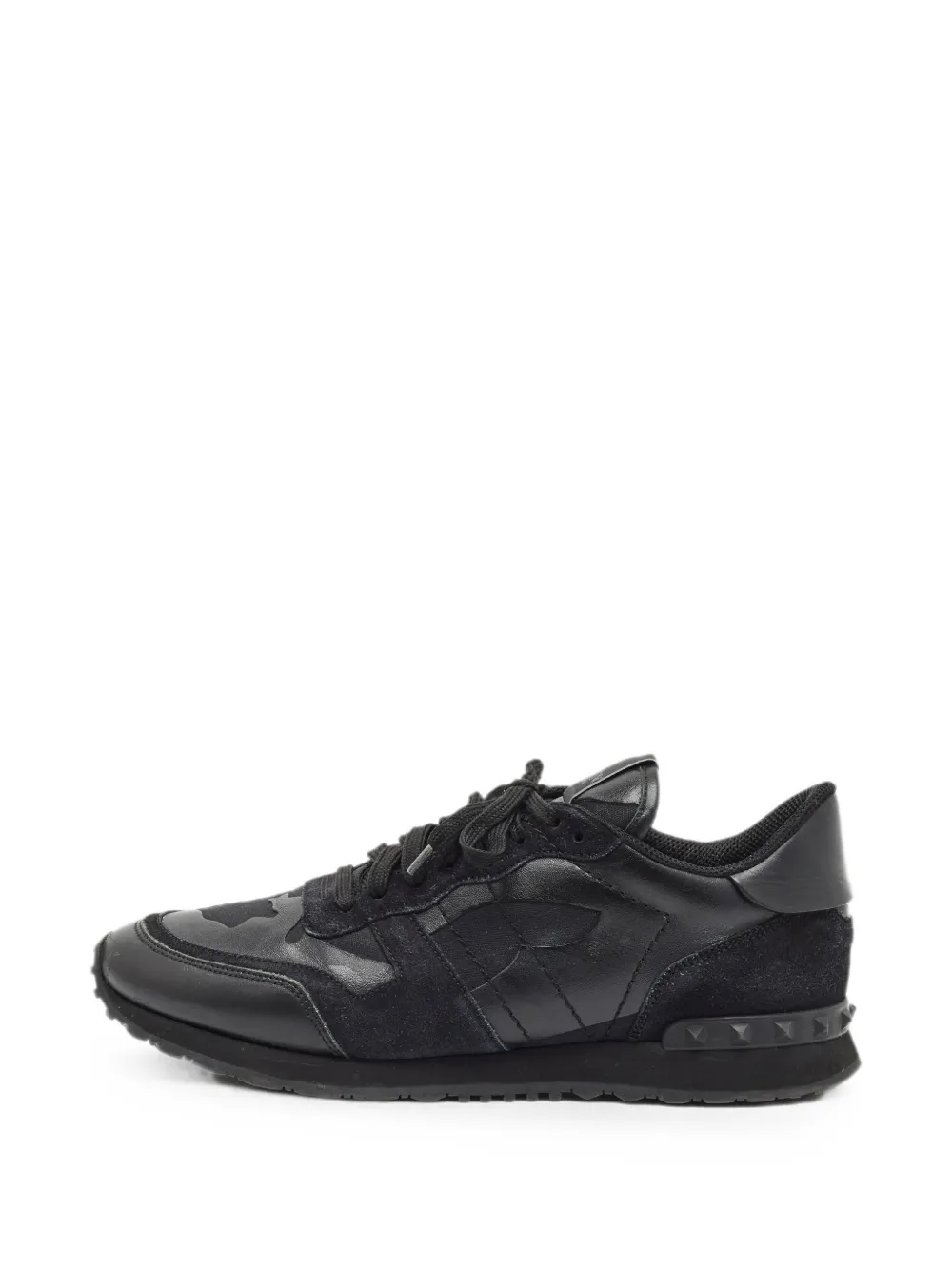 Valentino Garavani Pre-Owned Rockrunner panelled sneakers - Nero