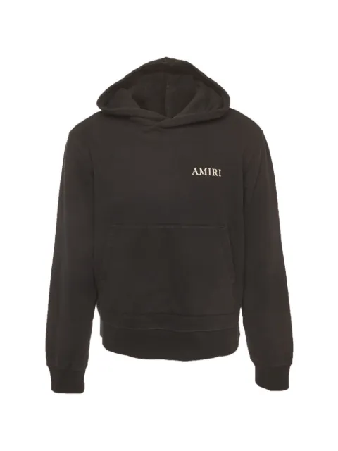 AMIRI logo-print cotton-knit hoodie
