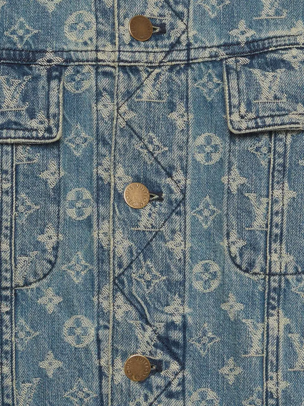 Louis Vuitton Pre-Owned x Supreme Monogram Jacquard Denim Jacket