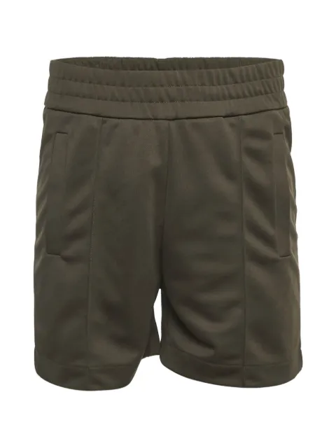 Palm Angels logo curved-hem shorts