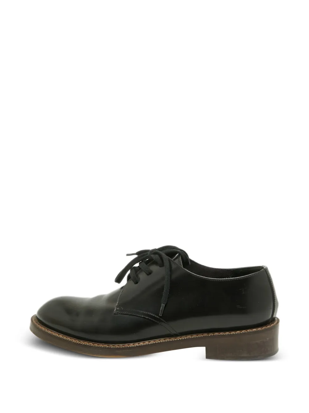 Marni Pre-Owned lace-up leather derby shoes - Nero