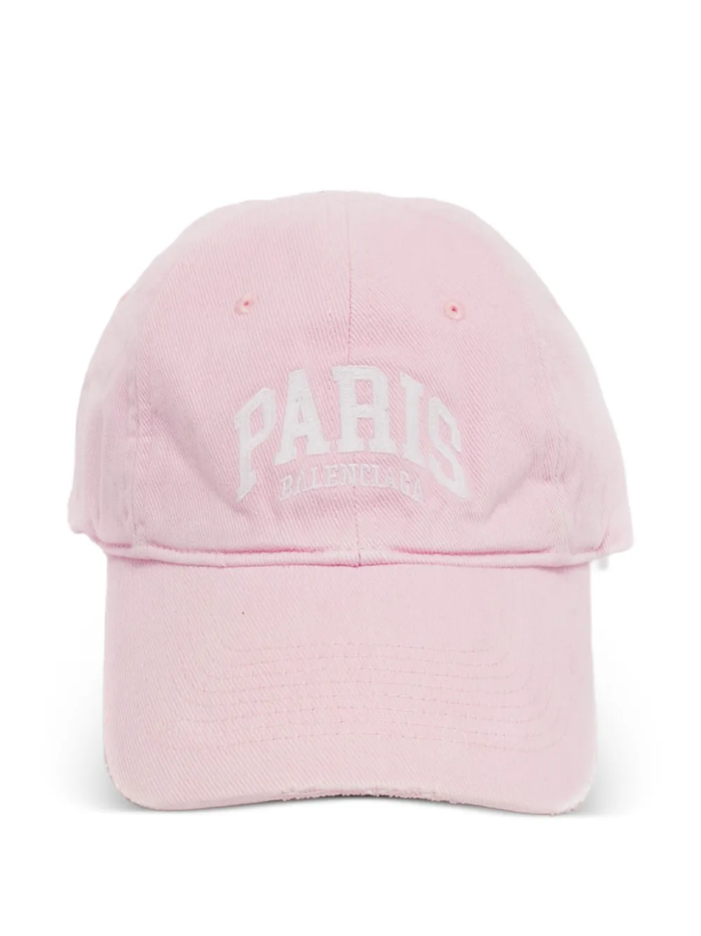 Pre-owned Balenciaga Logo-embroidered Baseball Cap In Pink