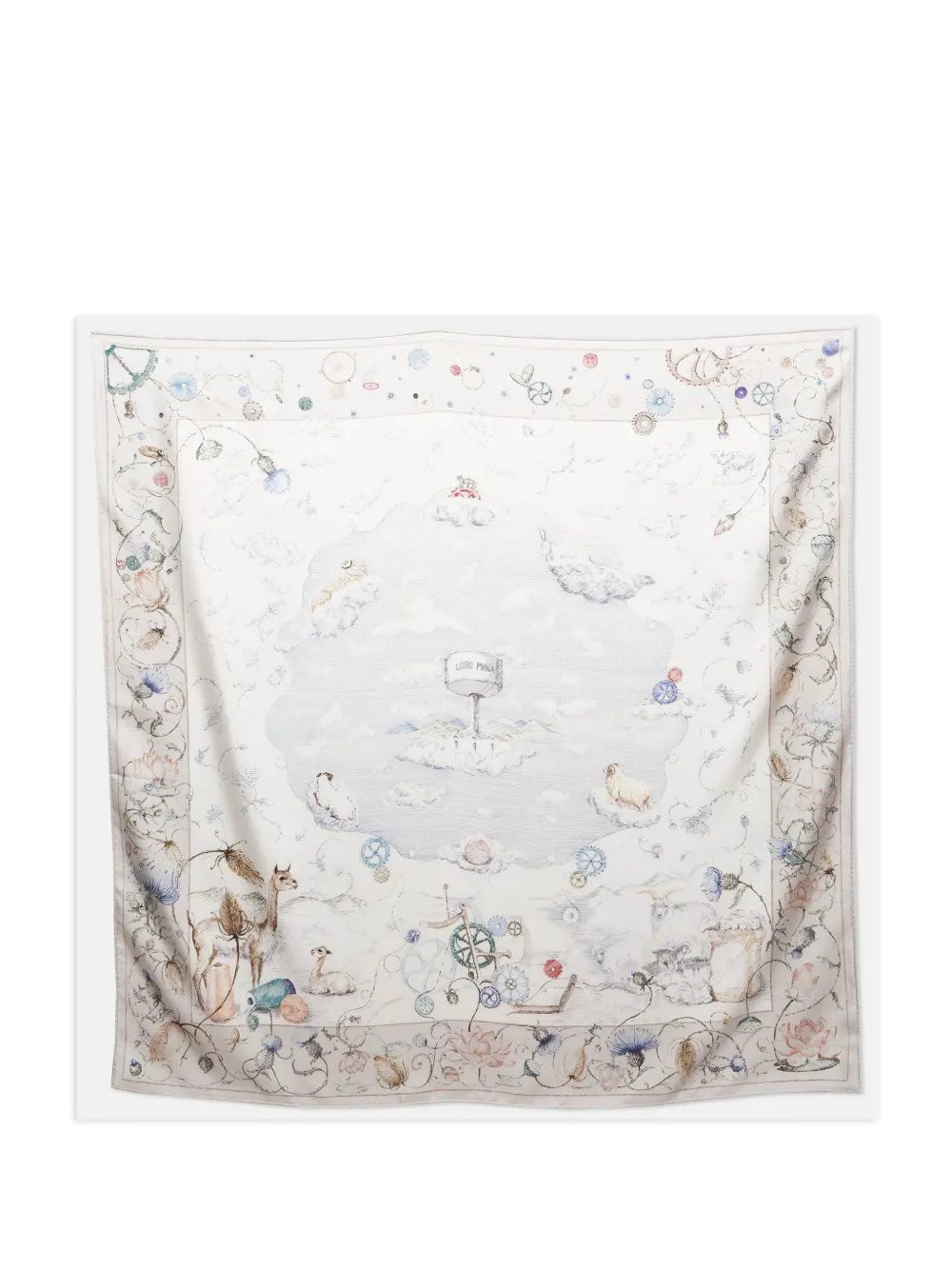 Loro Piana Pre-Owned Laboratorio Delle Meraviglie foulard - Toni neutri