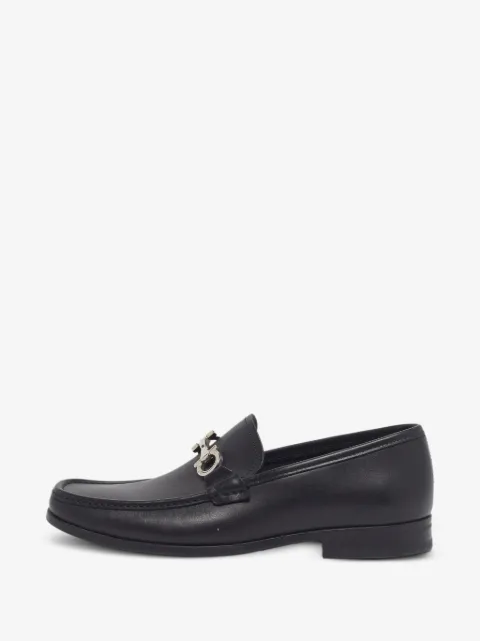 Ferragamo Pre-Owned Gancini leather loafers