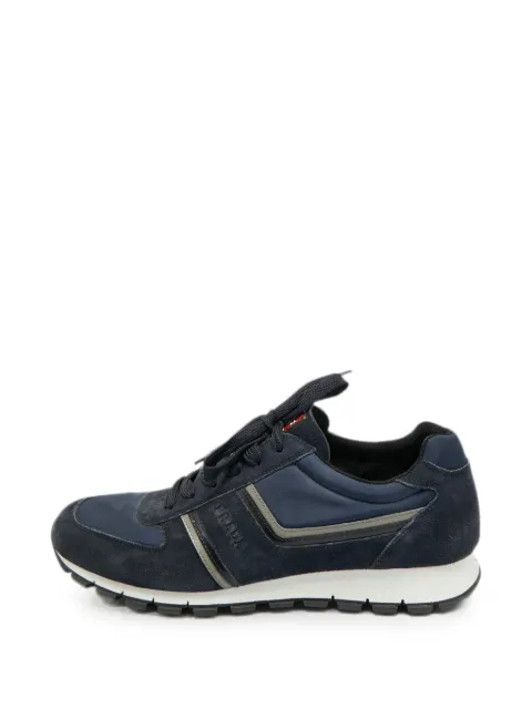 Prada Pre-Owned Matchrace panelled low-top sneakers