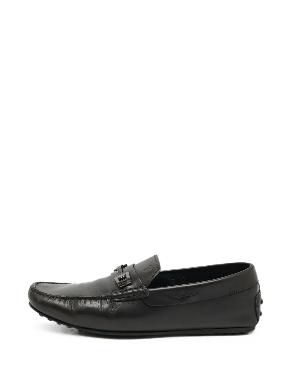Tod's Vintage braided penny loafers - Schwarz