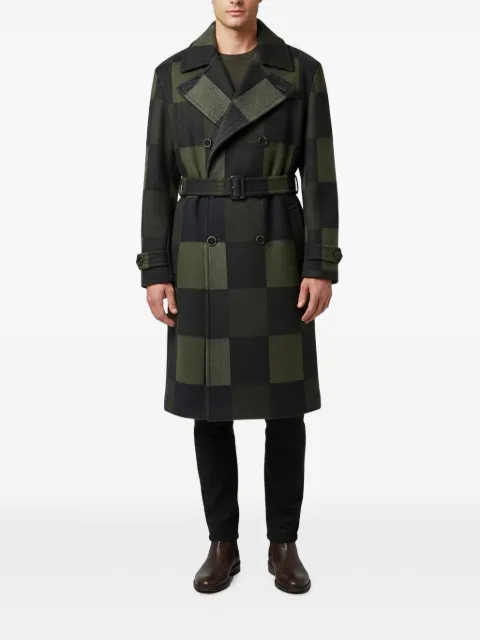Ferragamo Pre-Owned check double-breasted coat