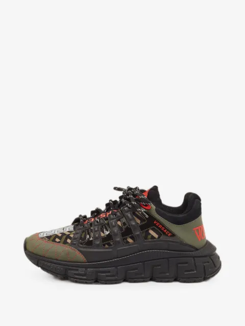Versace Pre-Owned Trigreca panelled sneakers