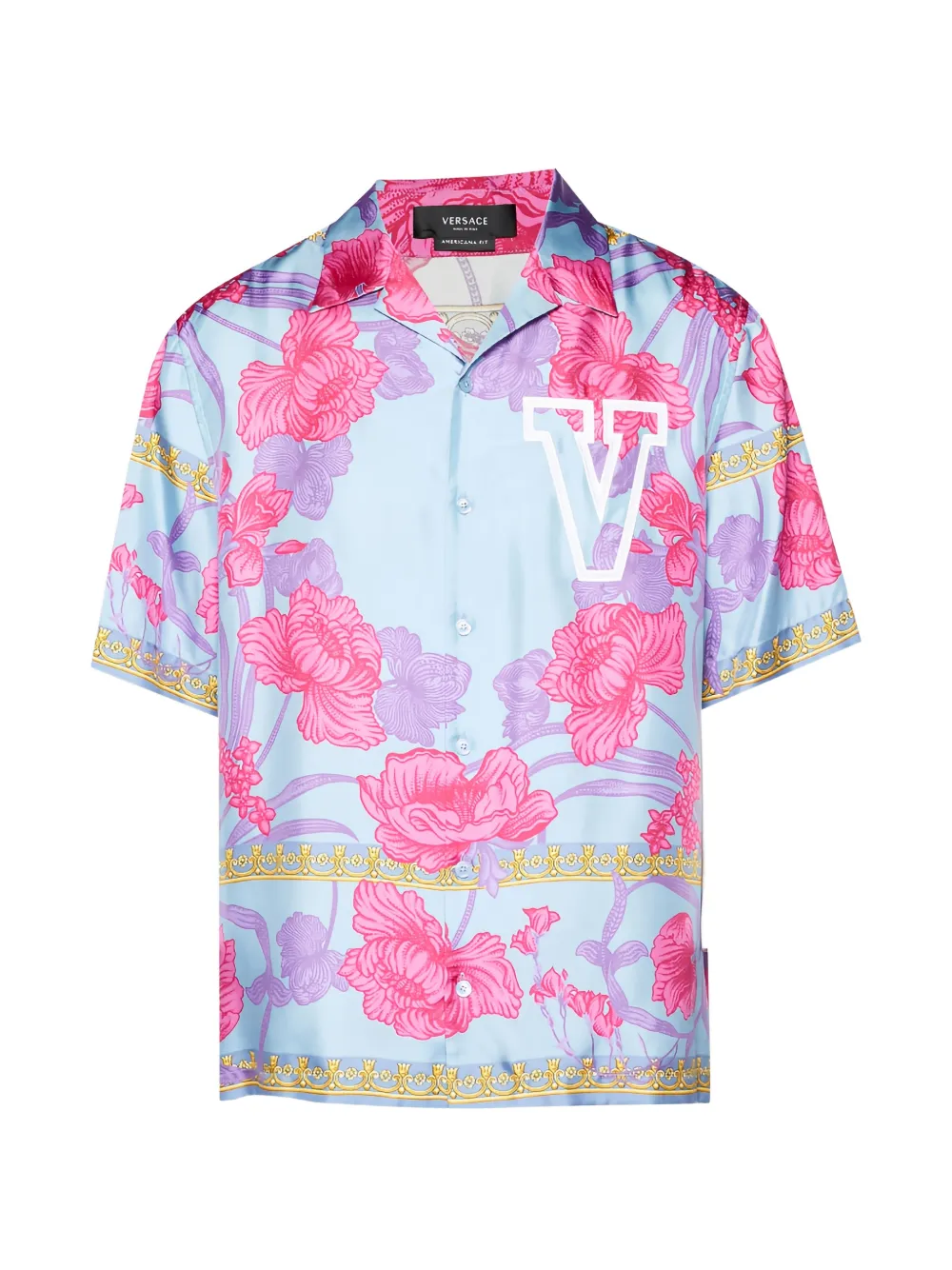 Versace Pre-Owned アメリカーナフィット フローラル シャツ | ピンク | Image 1