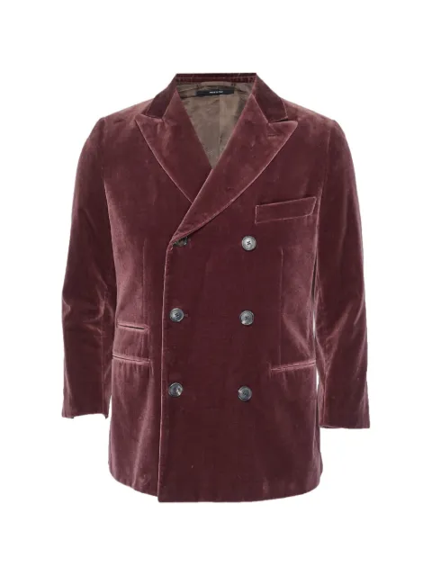 Hermès Pre-Owned double-breasted velvet blazer