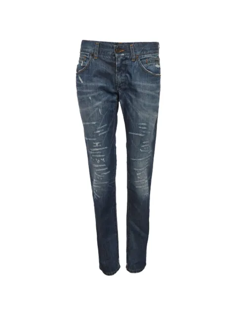 Dolce & Gabbana Pre-Owned distressed slim-fit jeans