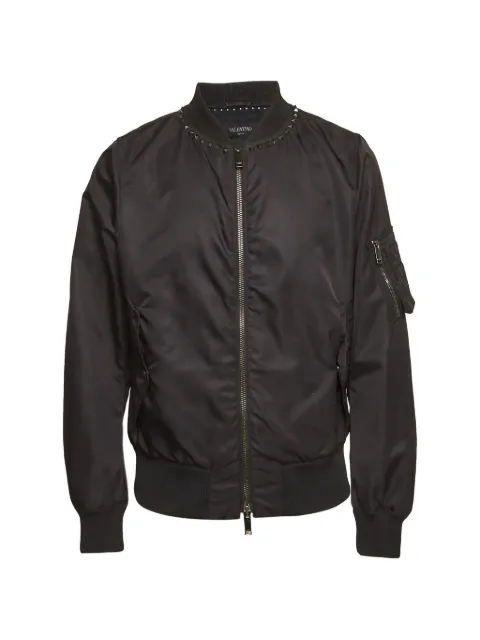 Valentino Garavani Pre-Owned stud-embellished bomber jacket