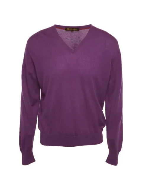Loro Piana Pre-Owned pull en cachemire à col v