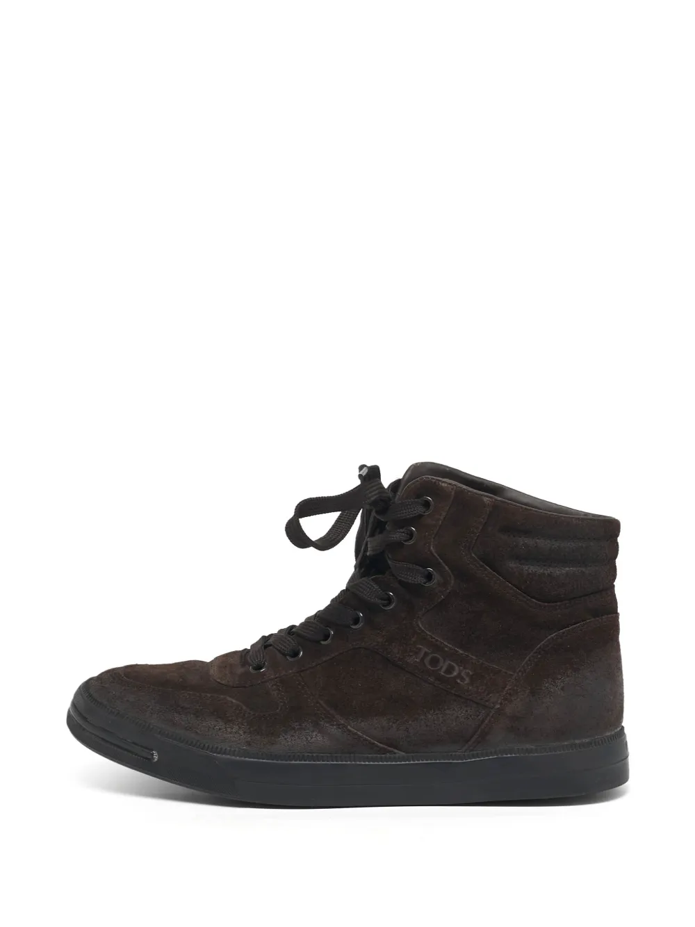 Tod's Vintage suede high-top sneakers - Braun