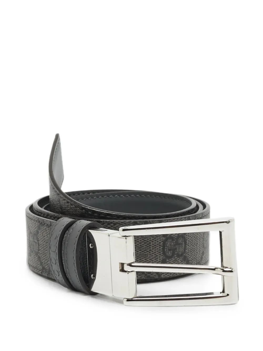 Gucci Pre-Owned GG Supreme reversible belt - Grigio